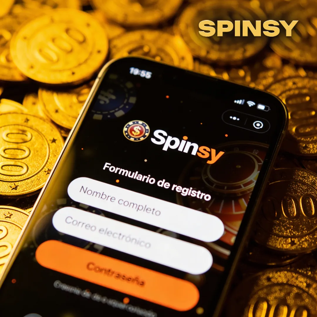 Spinsy Casino Login Bildschirm